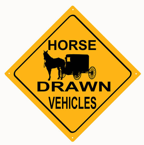 Horse Drawn Vehicles Sign 12x12