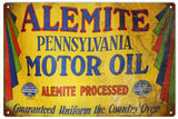 Vintage Alemite Motor Oil Sign