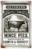 Vintage Mince Pies Metal Sign