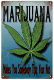Vintage Marijuana Sign