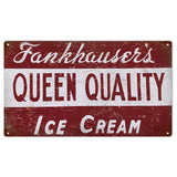 Vintage Fankhausers Ice cream sign 8x14