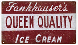 Vintage Fankhausers Ice cream sign 8x14