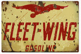 Vintage Fleet Wing Gasoline Sign