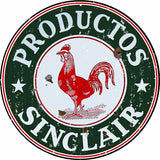 Vintage Sinclair 14 Round Metal Sign