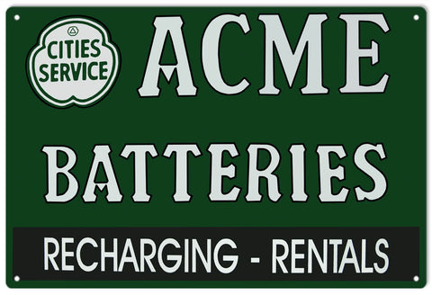 Acme Batterie Sign