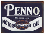 Penno Motor Oil Metal Sign