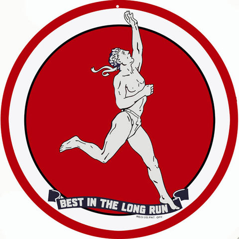 Best In The Long Run Motor Oil Sign 14 Round