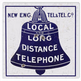 Vintage New Eng Telephone Sign 12x12