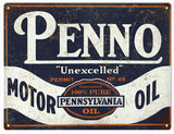 Vintage Penno Motor Oil sign 9x12