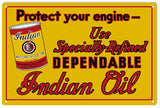 Indian Motor Oil Sign