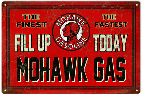 Vintage Mohawk Gasoline Sign