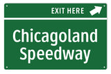 Chicagoland Speedway Sign