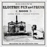 Vintaged Edison Pen And Press Sign 12x12