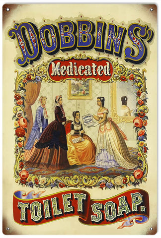 Vintage Dobbins Soap Metal Sign