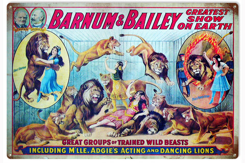 Vintage Barnum And Bailey Circus Sign