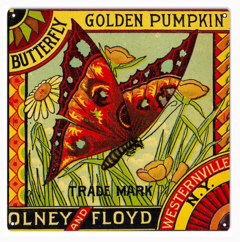 Olney And Floyd Butterfly Sign 12x12
