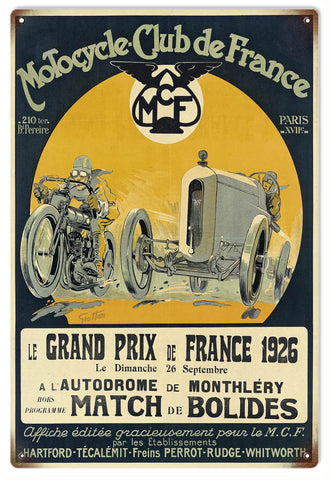 Vintage Motocycle Sign
