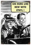 Vintage Ethyl Motor Oil Sign