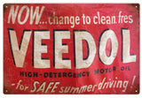 Vintage Veedol Motor Oil Sign