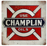 Vintage Champlin Motor Oil Sign 12x12