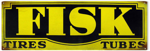 Fisk Tire Sign 6x18