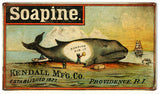 Vintage Soapine Sign 8x14