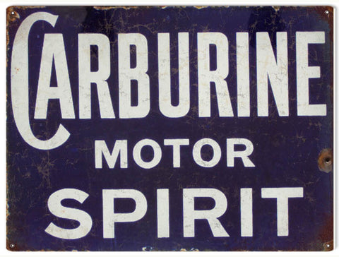 Vintage Carburine Motor Oil Sign 9x12