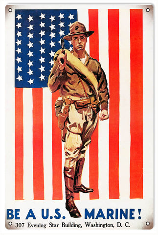 Vintage US Marines Sign