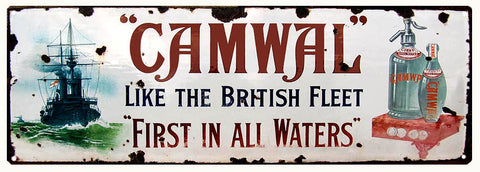 Vintage Camwal Waters Sign 6x18