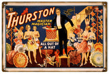 Vintage Thurston Magician Sign