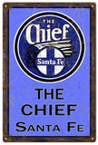 Vintage The Chief Railroad Sign