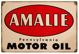 Vintage Amalie Motor Oil Metal Sign
