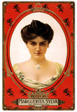 Vintage Marguerita Sylva Opera Singer Metal Sign