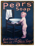 Vintage Pears Soap Metal Sign