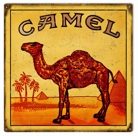 Vintage Camel Cigarettes Sign 12x12
