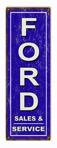 Vintage Ford Service Metal Sign