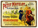 Vintage Au Petit Matelot Metal Sign