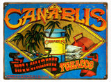 Vintage Canablis Tobacco Sign 9x12