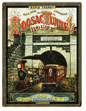 Vintage Hoosac Railroad Sign 9x12