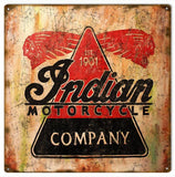 Vintage Indian Motorcycle Metal Sign
