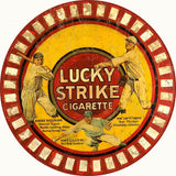 Vintage Lucky Strikes Cigarette Sign 14 Round