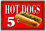 Vintage Hot Dog Sign