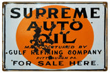 Vintage Gulf Refining Motor Oil Sign