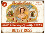 Vintage Betsy Ross Cigar Sign 9x12