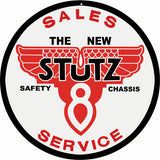 Stutz 8 Service Sign 14 Round