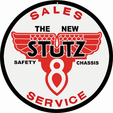 Stutz 8 Service Sign 14 Round
