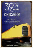 Vintage Southern Pacific Railroad Sign