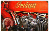 Vintage Indian Motorcycle Sign