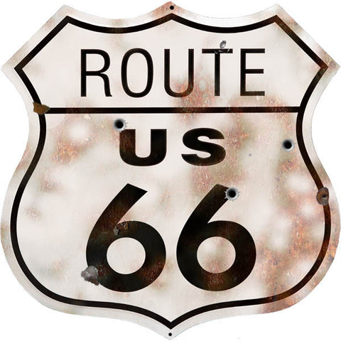 Vintage Route 66 Automobile Sign 15x15