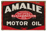 Vintage Amalie Motor Oil Sign